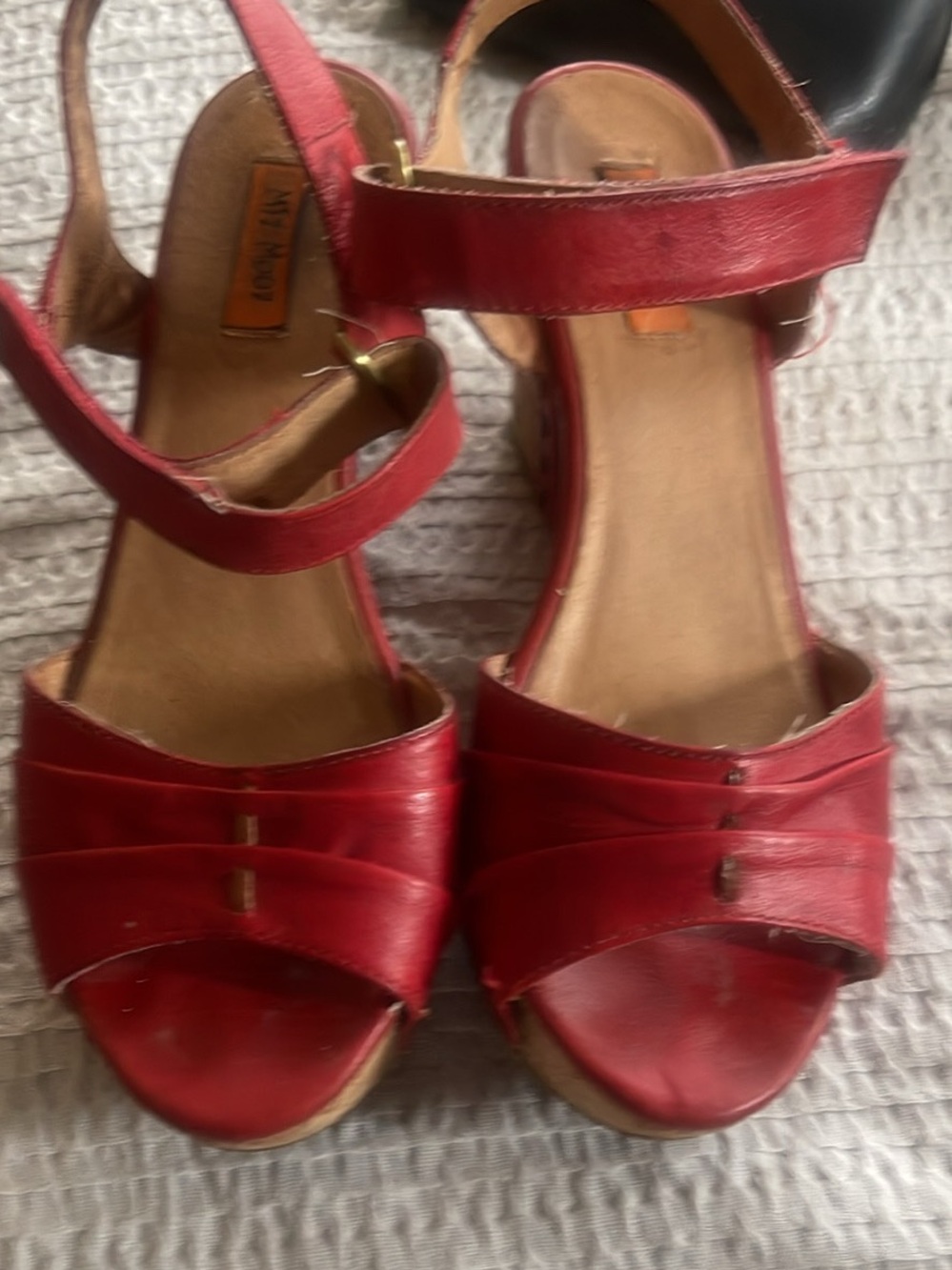 Miz Mooz size 7.5 wedge heeled sandals